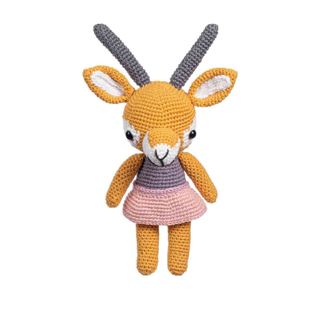Boneca Gazela Audrey de Crochê - Amigurumi