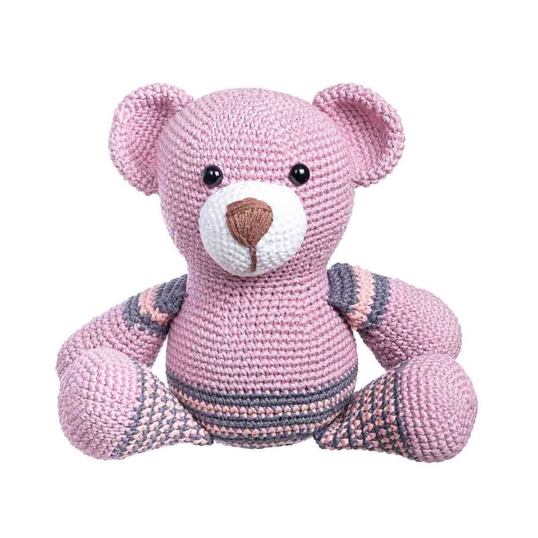 Boneco Ursinho Enzo de Crochê - Amigurumi