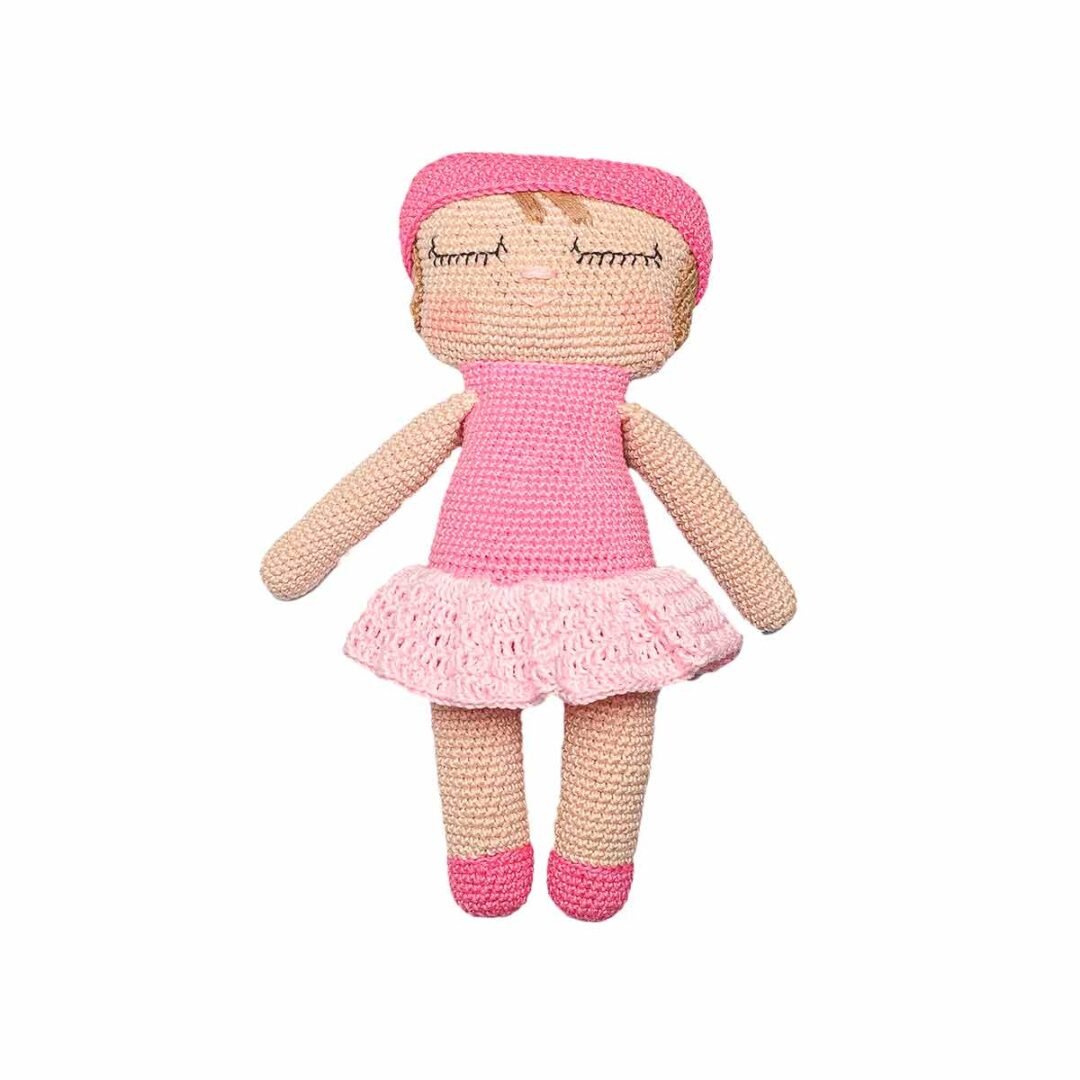 Boneca Bailarina Dorminhoca de Crochê - Amigurumi