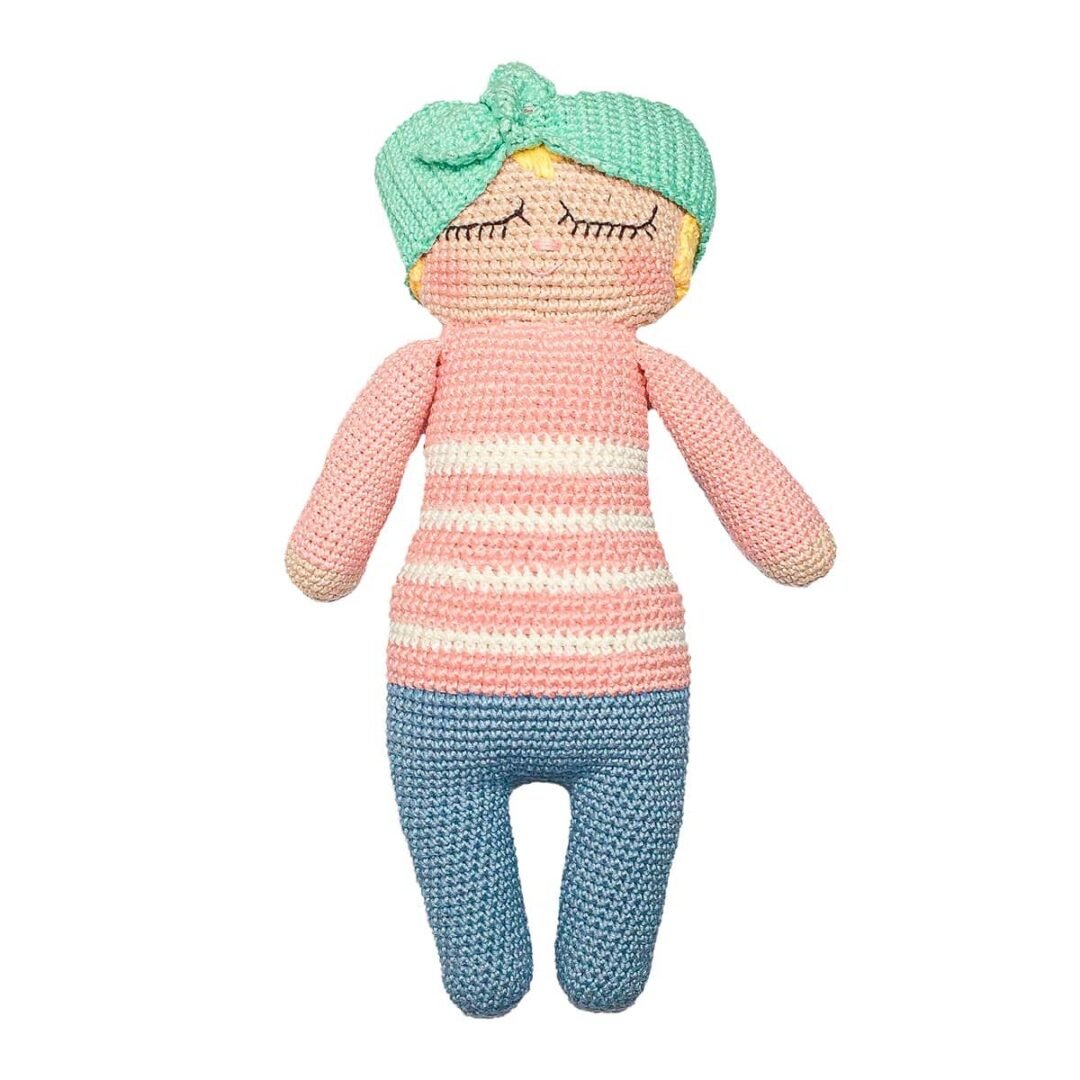Boneca Dorminhoca de Crochê - Amigurumi