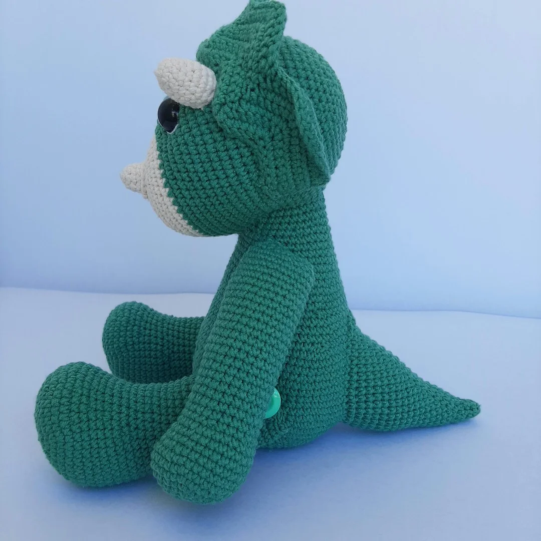 Boneco Dinossauro Dino de Crochê - Amigurumi - Image 2