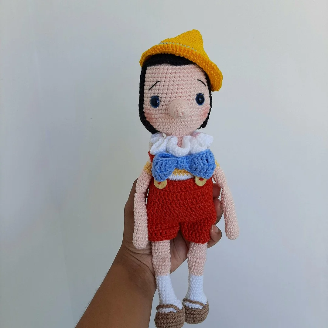 Boneco Pinóquio de Crochê - Amigurumi - Image 2