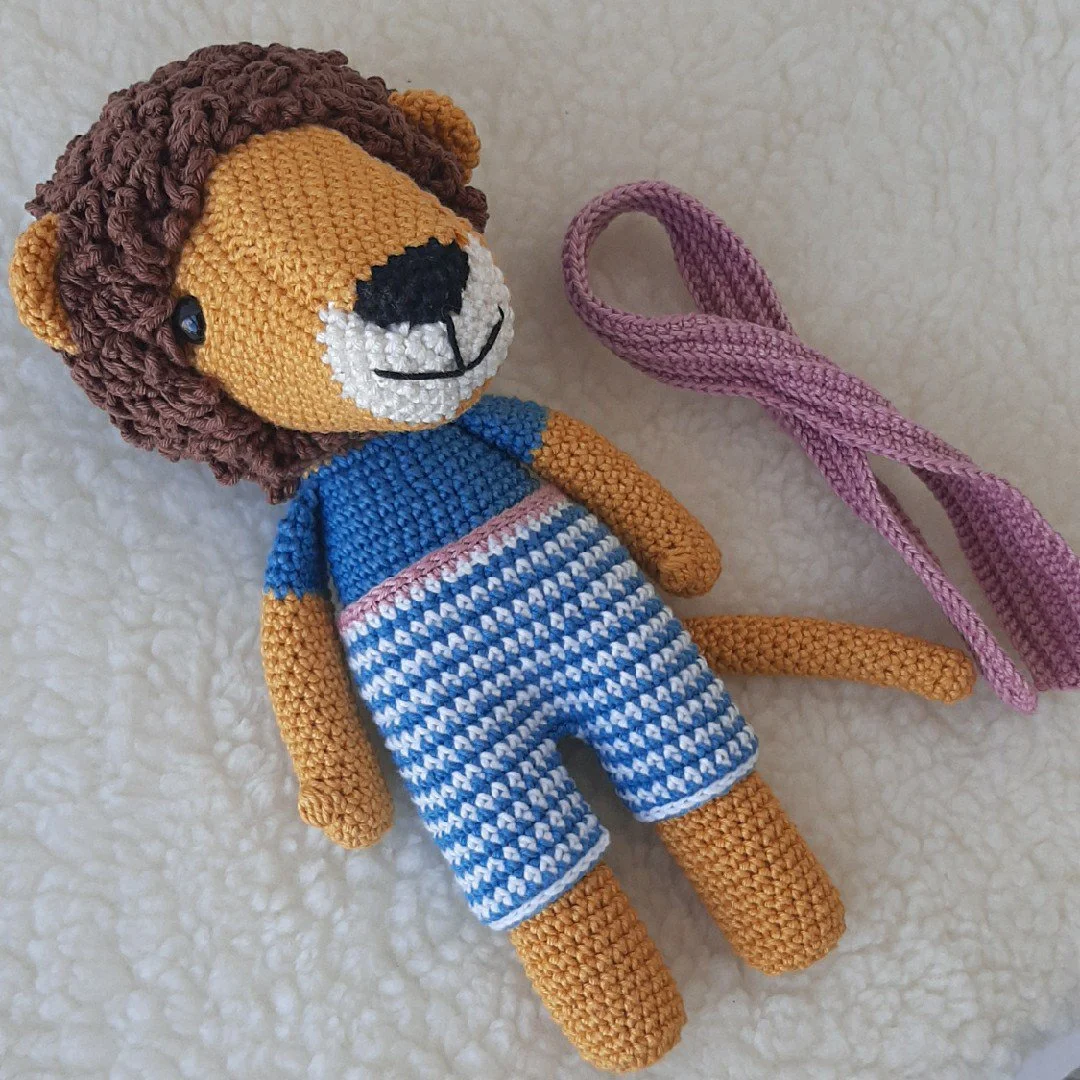 Boneco Leão Sebastian de Crochê - Amigurumi - Image 2