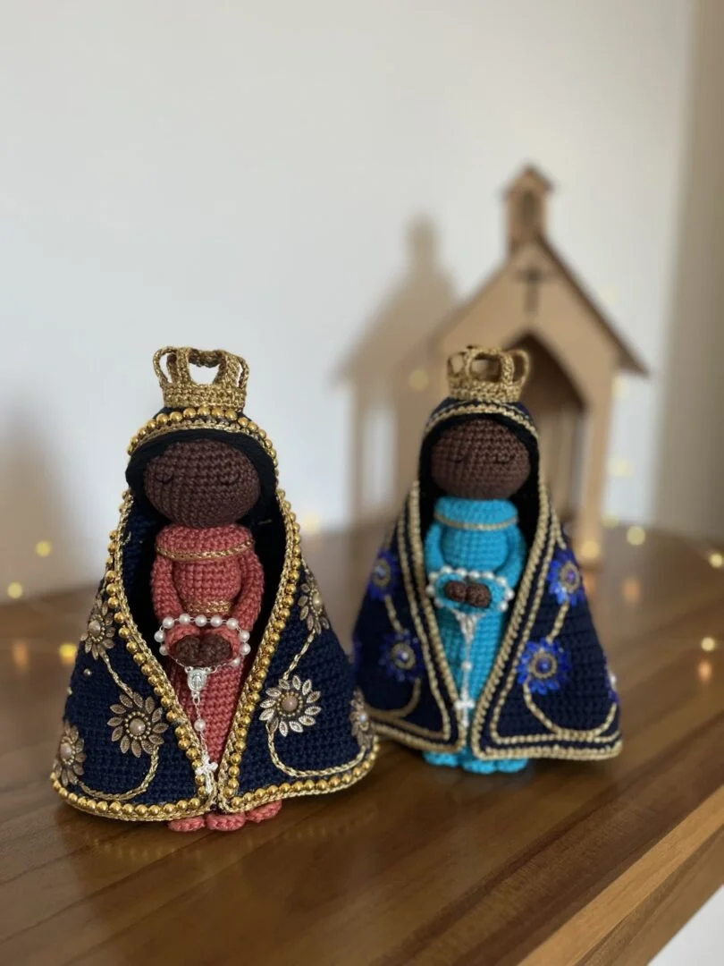 Nossa Senhora Aparecida crochê-Amigurumi